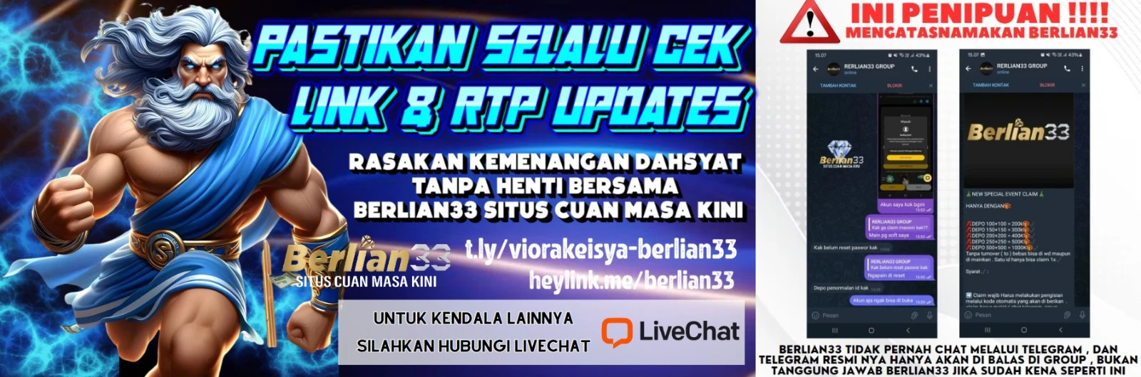 PASTIKAN CEK RTP GAMES GACOR BERLIAN33 TERBARUNYA HARI INI SEBELUM KAMU MAIN AGAR MENDAPATKAN SUPER JACKPOTNYA YA 😚